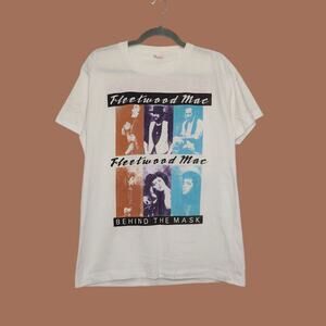 Vintage Fleetwood Mac XL Rayco Behind Mask Tour 1990 Shirt Single Stitch VTG